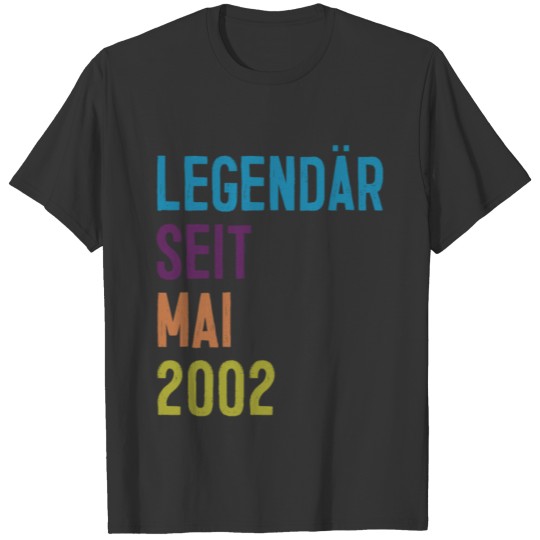 Legendary since May vintage birthday gift T-shirt