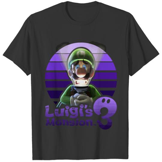 Luigi'S Mansion 3 Luigi Purple Portrait Gift T Shirts