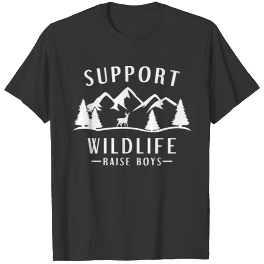 Support Wildlife Raise Boys Kids T-shirt