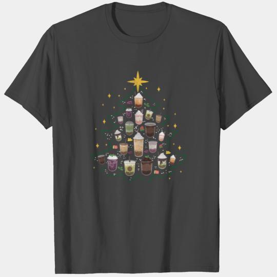 Boba Tea Bubble Tea Christmas Tree T Shirts