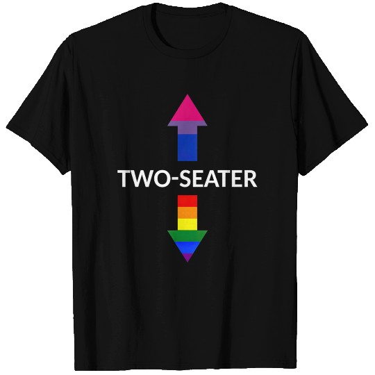 Two Seater Bisexual LGBT Flag T T Shirts