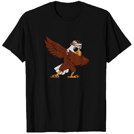 4th July Bald Eagle Dab T Shirts