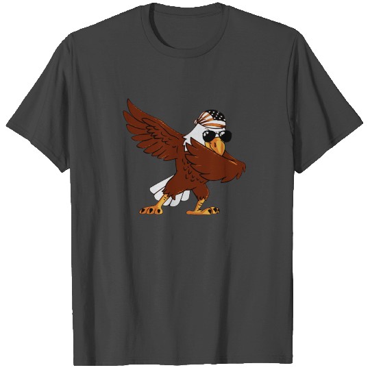 4th July Bald Eagle Dab T Shirts