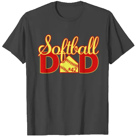 Mens That's My Girl 42 Softball Dad Father's Day T Shirts