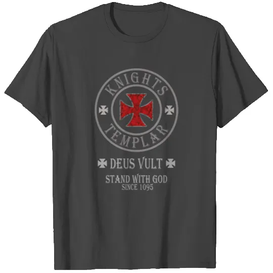 Deus Vult Knights Templar Crusader Cross 1095 Gift T Shirts