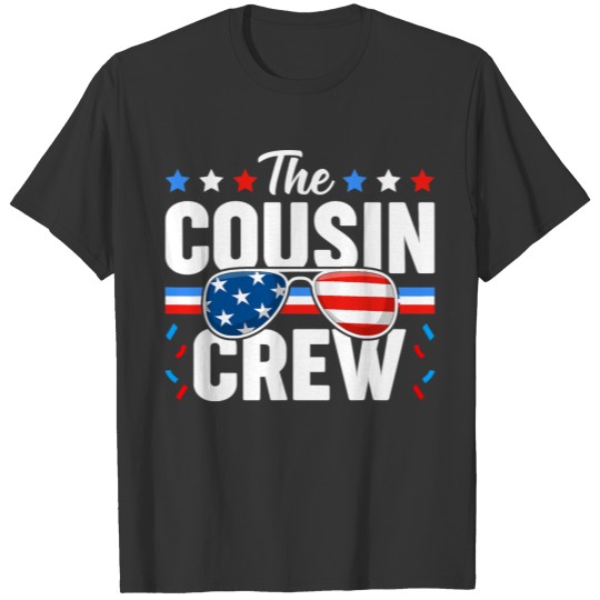 Cousin Crew 4th of July Patriotic American Family T Shirts