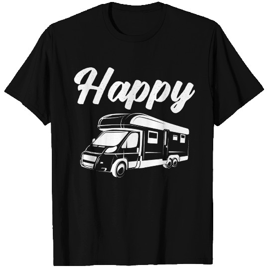 Motorhome Funny - Happy Camper T Shirts