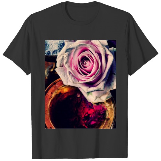 Fantasy Beautiful Pink Rose in Spring T Shirts