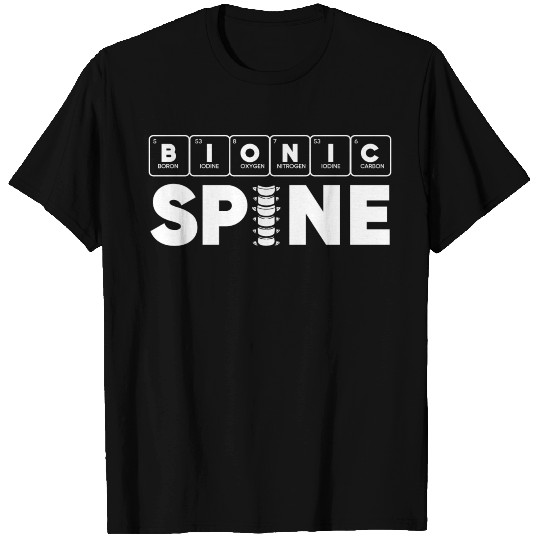 Back Surgery Bionic Spine Periodic Table Science T Shirts