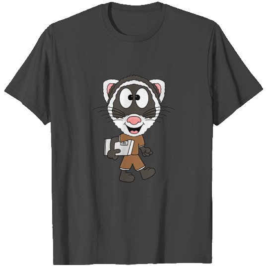 FERRET - PACKAGE - COURIER - JOB - ANIMAL - GIFTS T Shirts