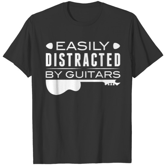 Easily Distracted By Guitars T-shirt