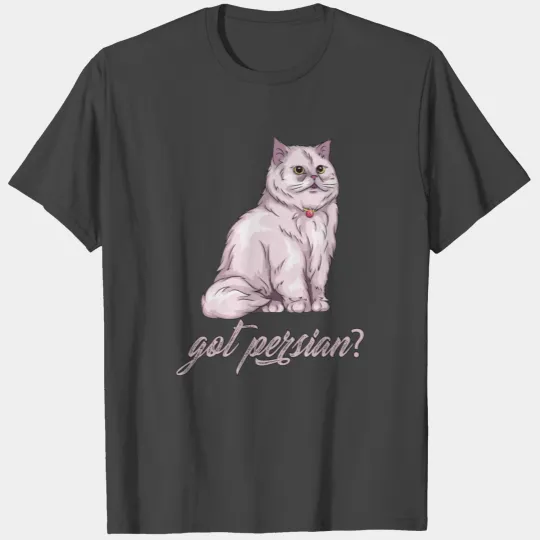 Persian Dad Wildcat Cat Long Hair T Shirts