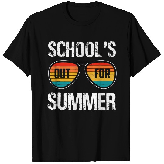 Retro Last Day Of School Schools Out For Summer T Shirts