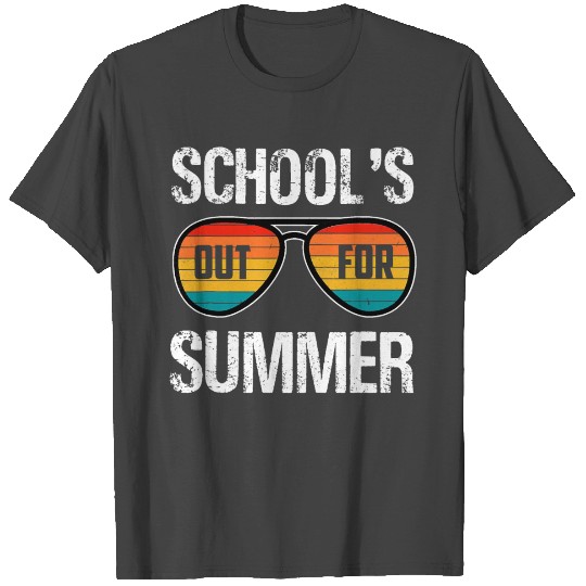 Retro Last Day Of School Schools Out For Summer T Shirts