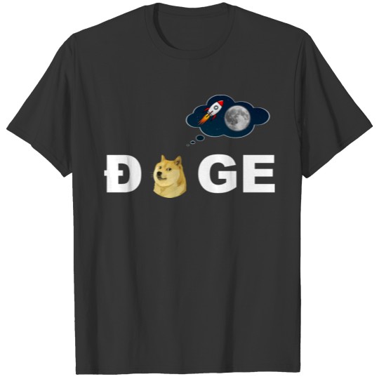 Doge Coin to the Moon Crypto T-shirt