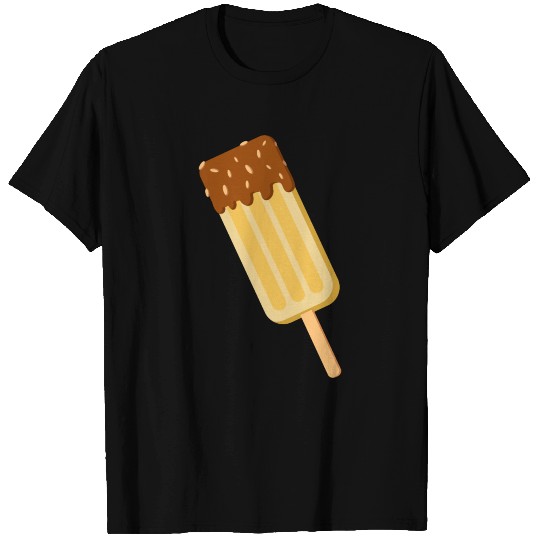Delicious vanilla ice cream with chocolate and nut T Shirts