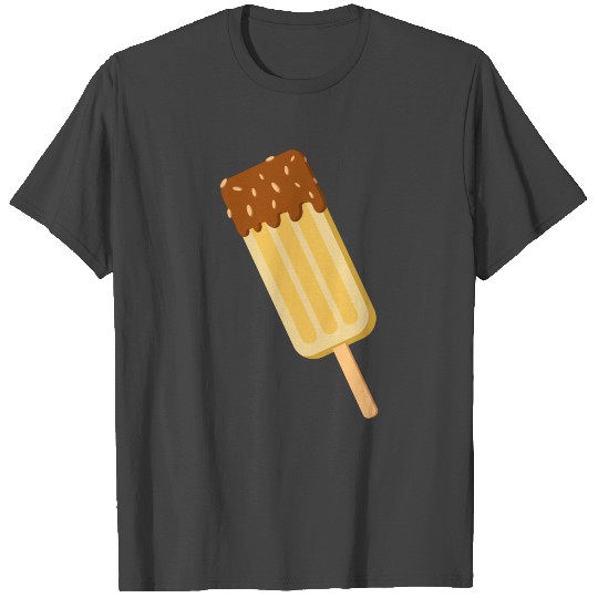 Delicious vanilla ice cream with chocolate and nut T Shirts