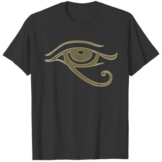 Cool Egyptian Eye Of Horus God Hieroglyphics Silho T-shirt