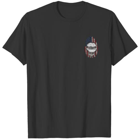 BBQ Smoker American Flag T-shirt