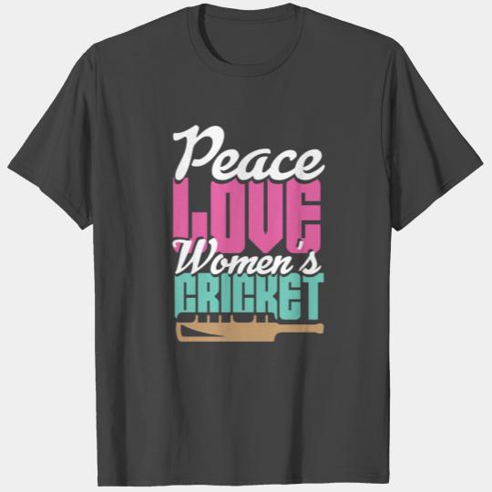 Womens Cricket Player Sports Team Sport T Shirts