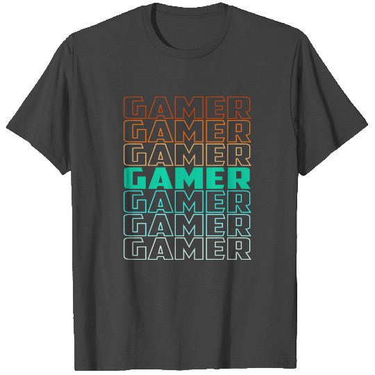Vintage Retro Gamer Video T Shirts