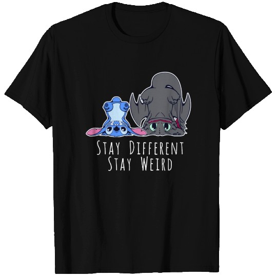 Stay Different Stay Weird Toothless And Stitch T Shirts