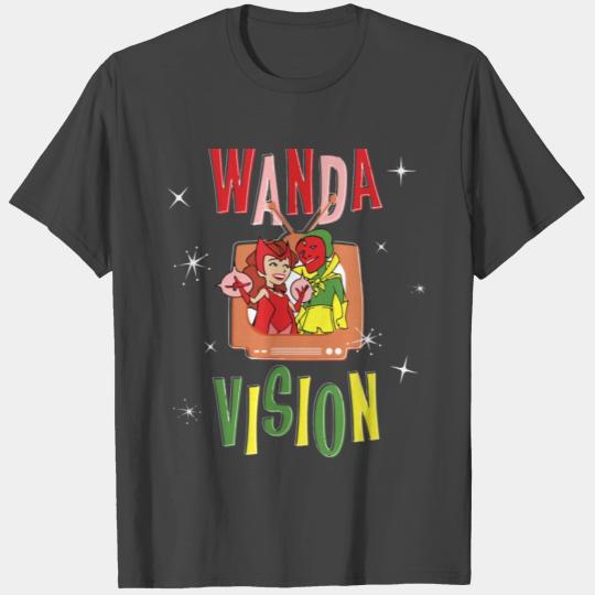 Marvel WandaVision Wanda Vision Retro TV Artw 6 T Shirts
