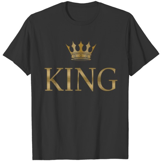 King Gold Crown Birthday T-shirt