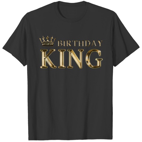 Birthday King Gold Crown For Boys And Men 1 T-shirt