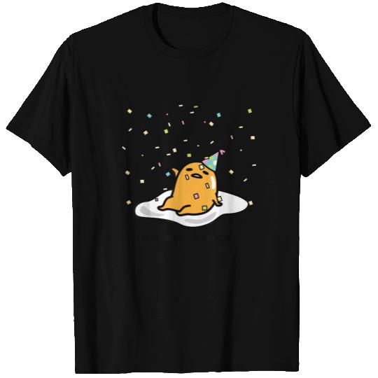 Gudetama the Lazy Egg Its Meh my Birthday Confetti T Shirts