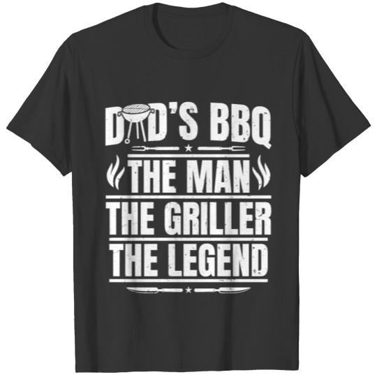 Smoker Dad's BBQ The Man The T-shirt