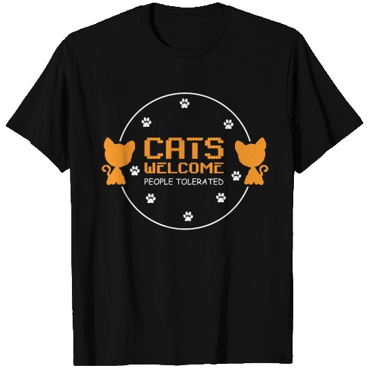 People Tolerated Cat Owner Gift T Shirts