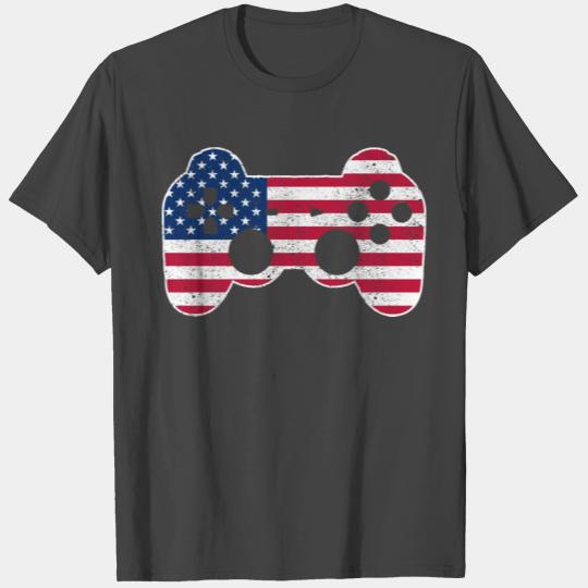Vintage 4th Of July Video Game Gamer Funny Gift T Shirts