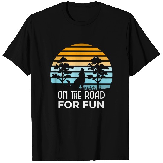 On the road for fun wolf T Shirts