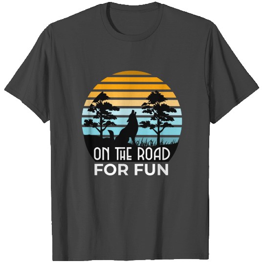 On the road for fun wolf T Shirts