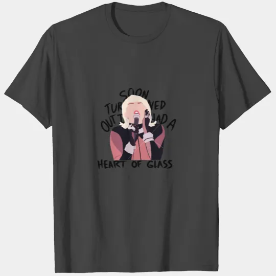 Miley Cyrus Heart of Glass Lyrics T Shirts