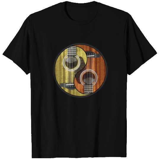 Ying Yang Guitar Player T Shirts
