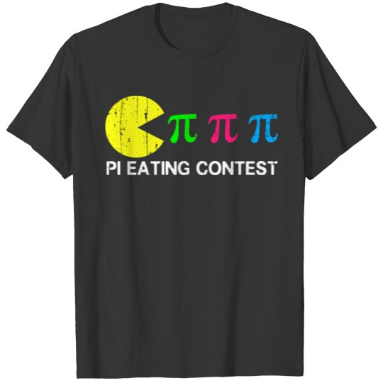 Pi Eating Contest Funny Math Geek Pi Day T Shirts