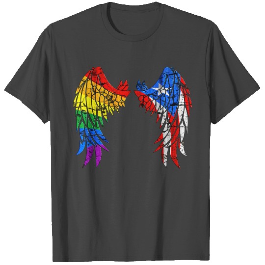 LGBT Pride Proud Puerto Rico Rainbow Flag Gift T Shirts