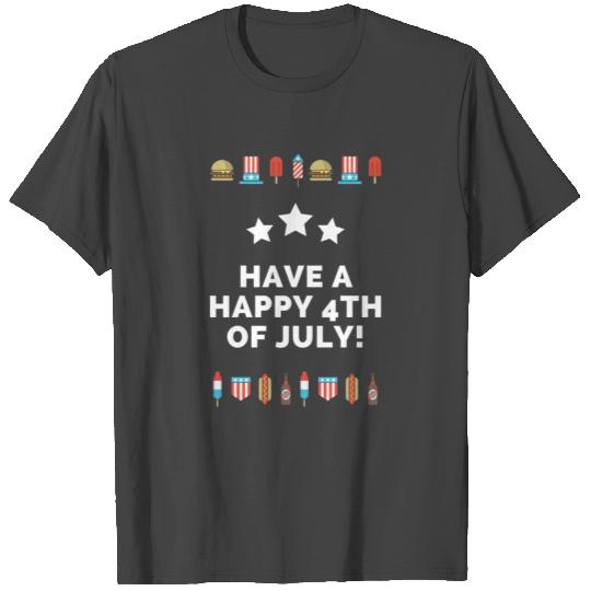 Happy 4th July Independence Day USA Liberty Free T Shirts