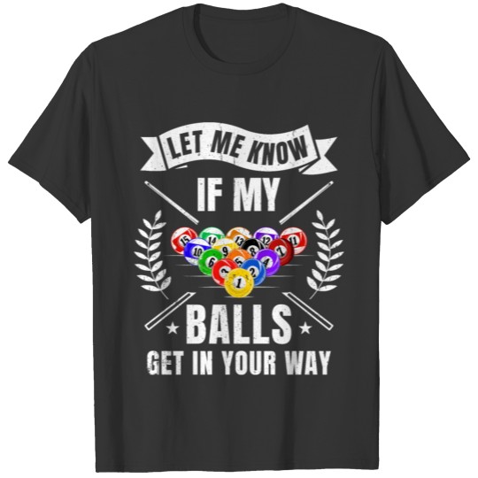 Billiards Tshirt Pool Player Snooker Pool T-shirt