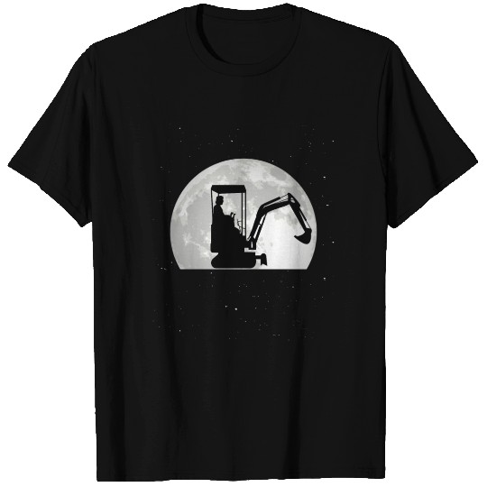 Excavator Operator Moon Driver Gift T Shirts