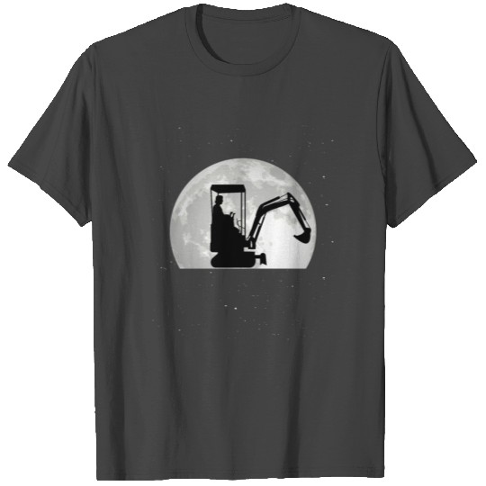 Excavator Operator Moon Driver Gift T Shirts