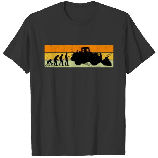 Excavator Men Construction Worker Site T-shirt