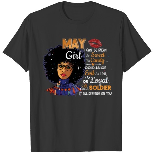 May Girl Taurus Gemini Women Birthday Month T-shirt