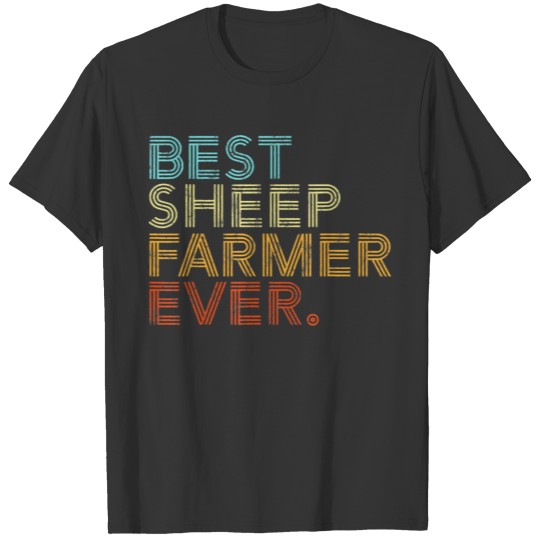 Best Sheep Farmer Ever Retro T Shirts I Vintage