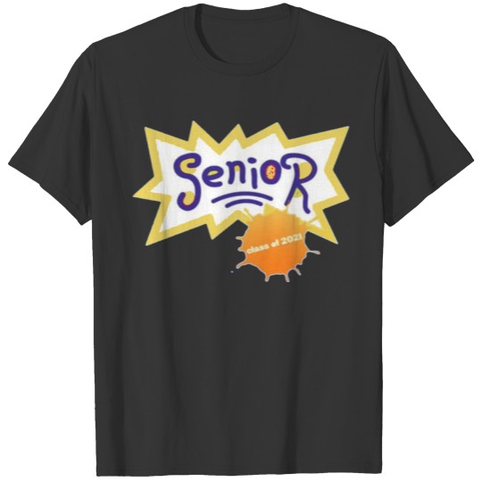 Retro Cartoon Senior Class of 2021 T-shirt