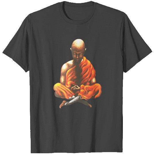Buddha Yoga Meditation Spiritual Buddhist Monk T Shirts