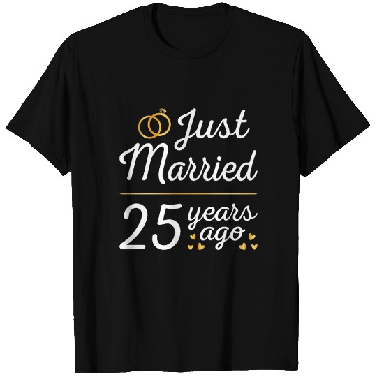 Just Married 25 Years Ago II T Shirts