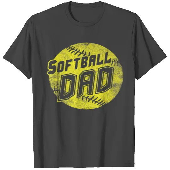 Mens Softball Dad T Shirts Fastpitch Father s Day T S